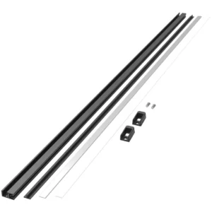 Conero Wardrobe Rail for LED Lighting, Black - Image 3