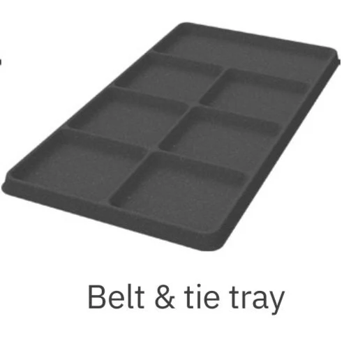 Conero Belt & Tie Tray, Black Conero Belt & Tie Tray, Black