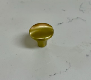 Stelvio Knob, 30mm Dia, Matt Gold - Image 1