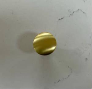 Stelvio Knob, 30mm Dia, Matt Gold - Image 2