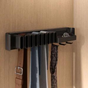 Conero Belt/Tie Pull Out with Tray, Black