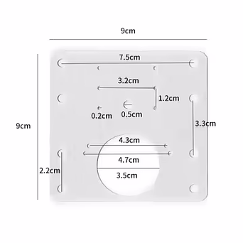 Hinge Repair Stainless Steel Plate, Single