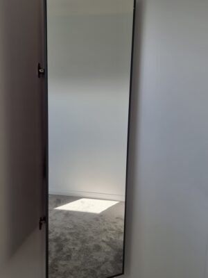 Slide-In Wardrobe Mirror, Grey Frame - Image 2