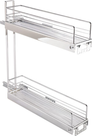 Kesseboehmer Base Pull-Out Set - 2 Tier, Chrome - Image 2