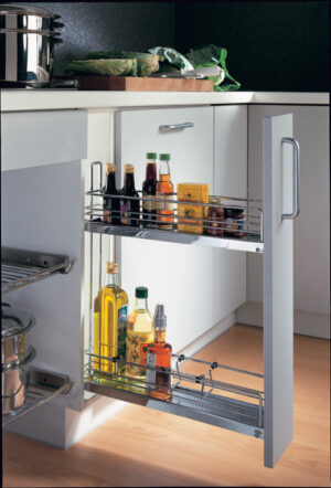 Kesseboehmer Base Pull-Out Set - 2 Tier, Chrome