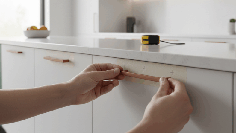 How to Measure and Install Cabinet Handles