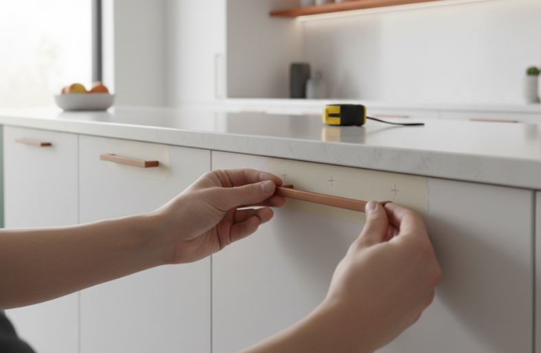 How to Measure and Install Cabinet Handles