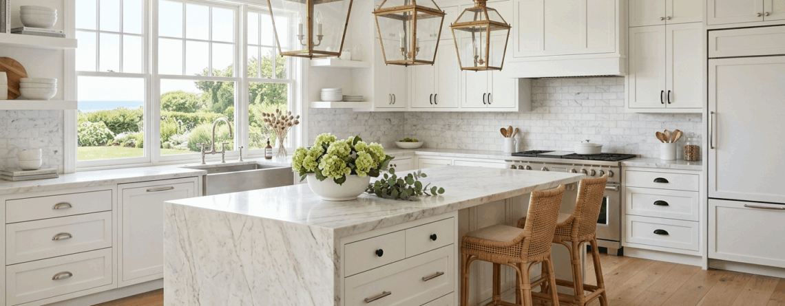 Hamptons-style kitchens