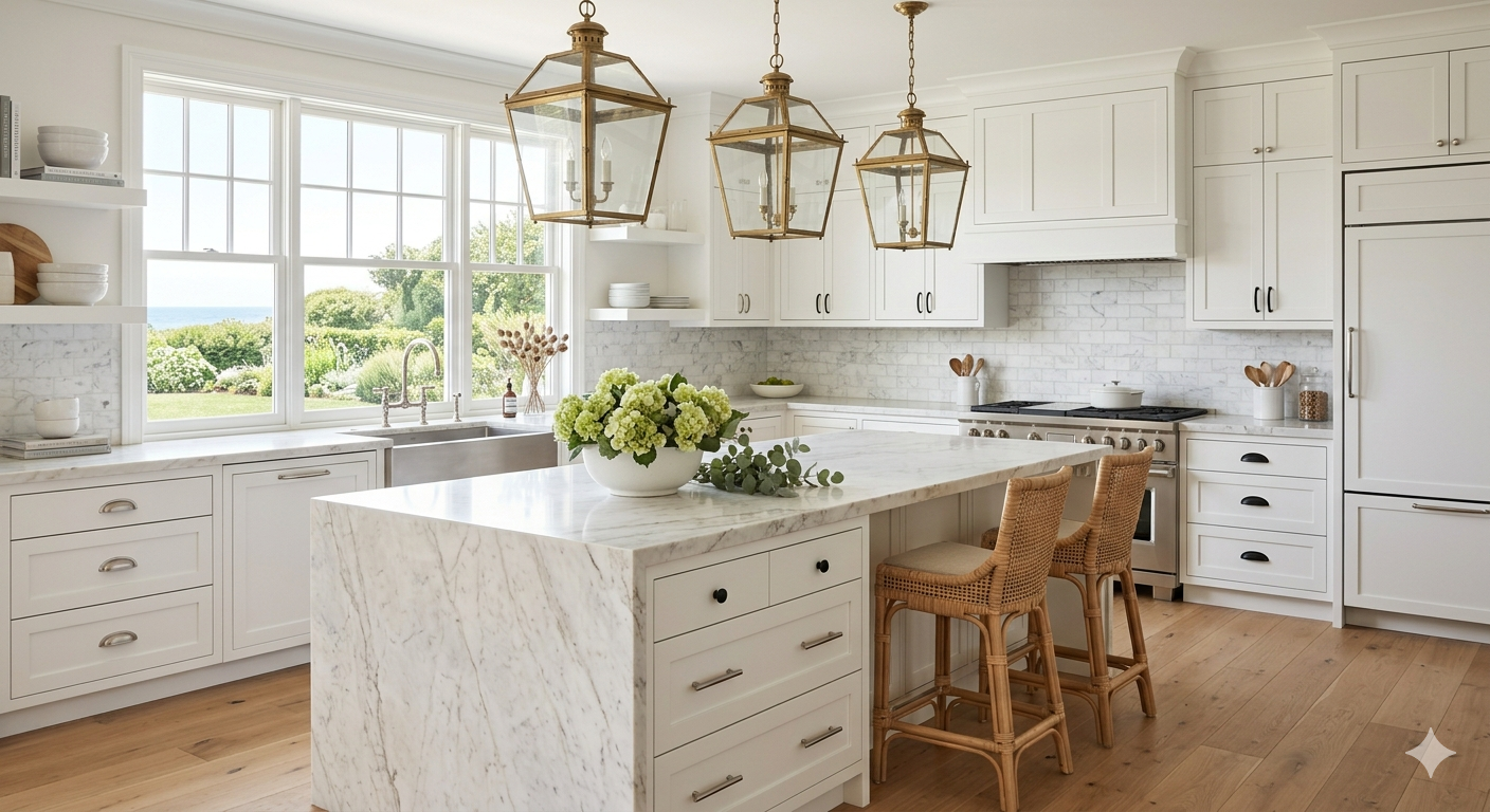 Hamptons-style kitchens