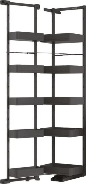 Hafele Utensio Plus H2 Pantry Unit – Hinged Door, Steel