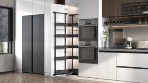 Hafele Utensio Plus H2 Pantry Unit – Hinged Door, Steel - Image 2