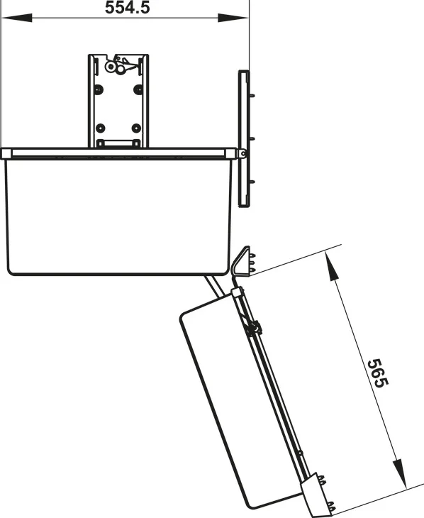 Hafele Utensio Plus H2 Pantry Unit – Hinged Door, Steel