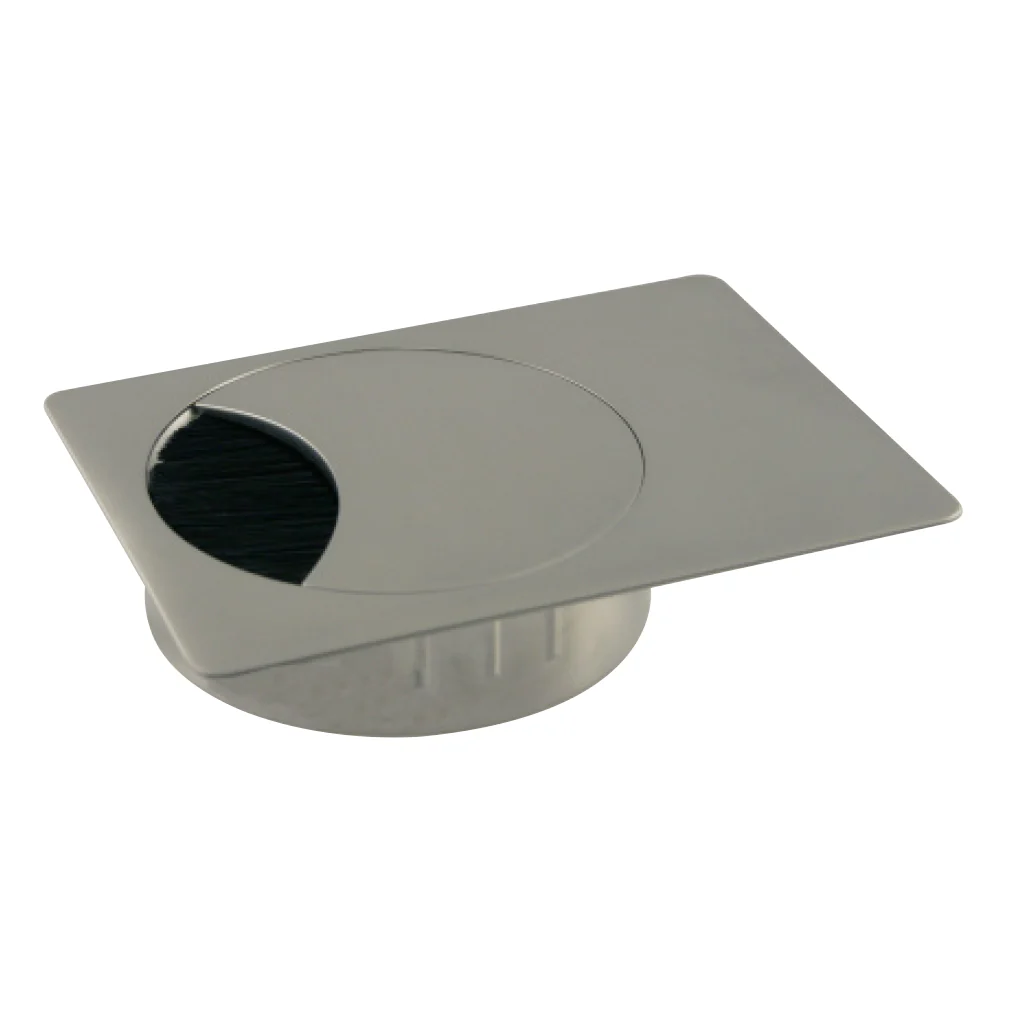Two-Piece Rectangular Cable Grommet Zinc Die-Cast