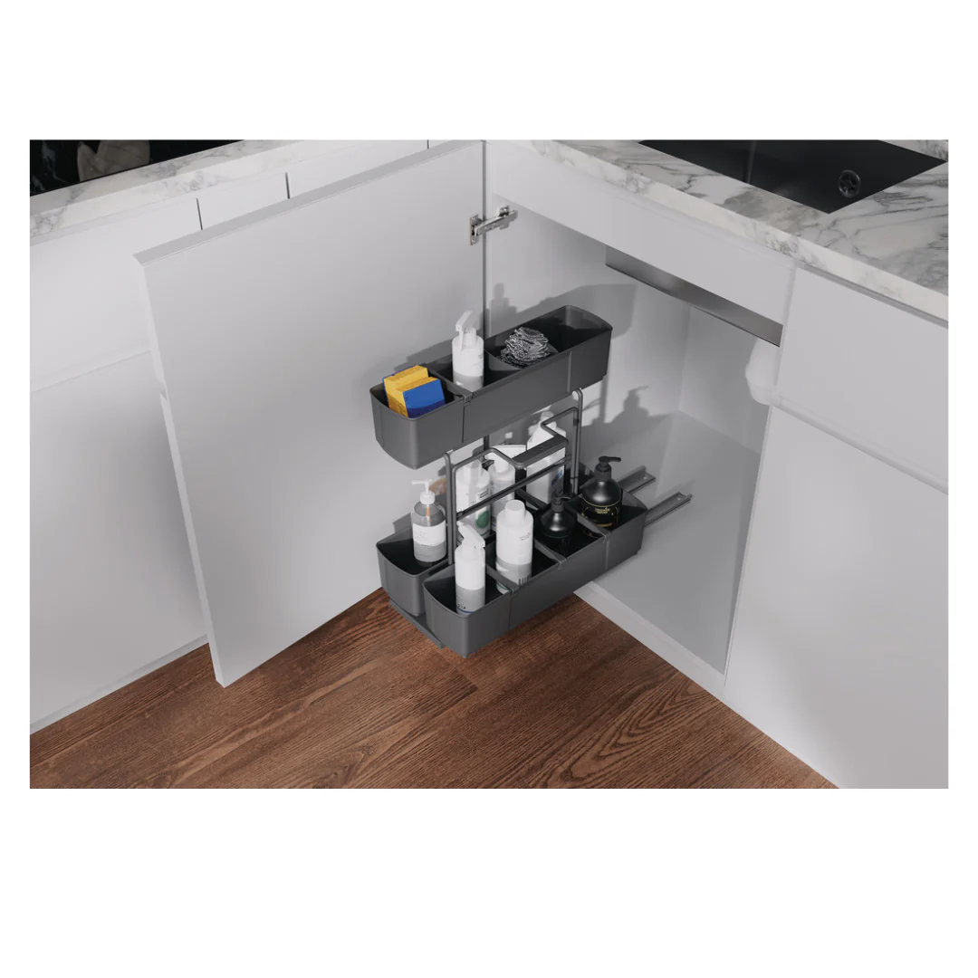 Cleaning Agent Pull-Out Unit, Anthracite Finish Cleaning Agent Pull-Out Unit, Anthracite Finish