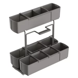 Cleaning Agent Pull-Out Unit, Anthracite Finish