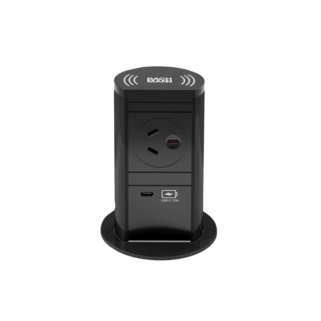Aluminum Elevator Wireless Charge, Black