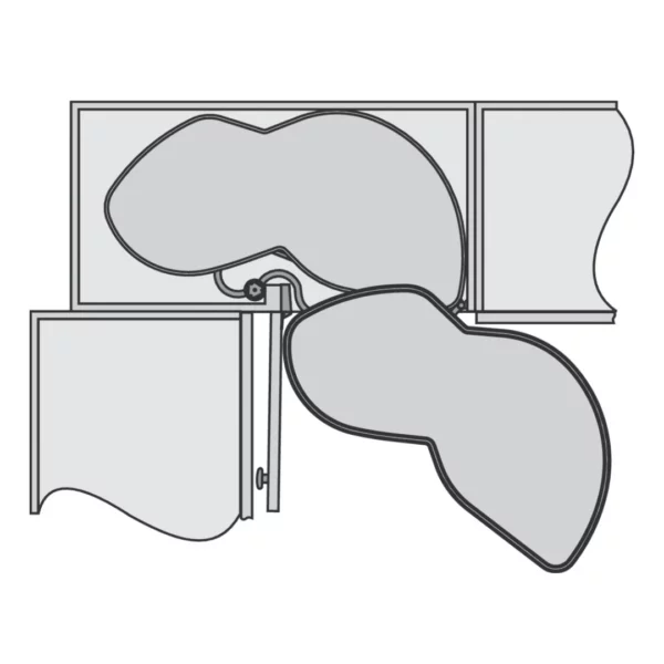 LeMans II ST Corner Storage Unit, Anthracite