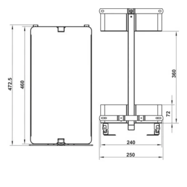 Hafele Utensio Plus H2, Maxi Base Pull out Unit