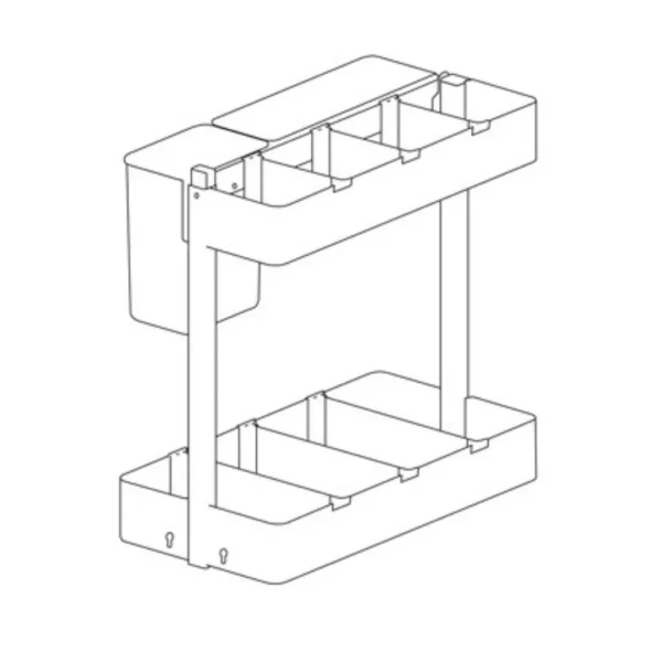 Hafele Utensio Plus H2 Multi Base Unit, Steel Hafele Utensio Plus H2 Multi Base Unit, Steel