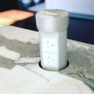 Point Pod Compact 2x GPO, Anodised Aluminium