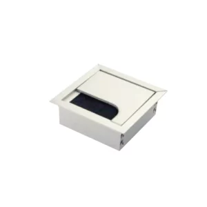 Square Rumba Cable Outlet, Silver - Image 1