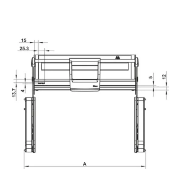 Hafele Utensio Plus H2 Overhead Drop-Down Unit