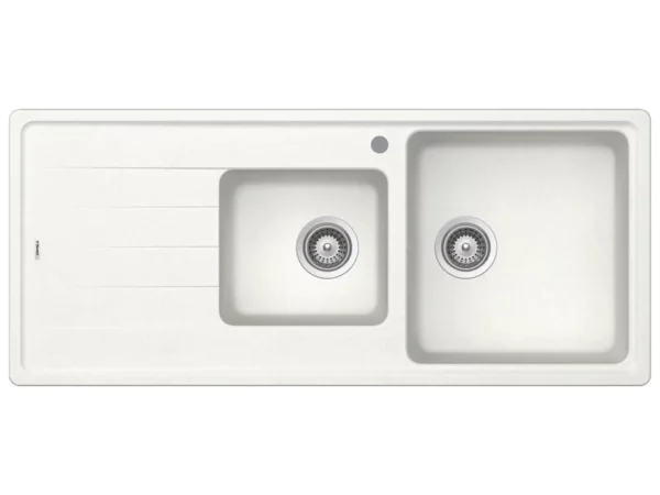 Hafele Quartz 1 & 3/4 Bowl Sink with LH Drainer