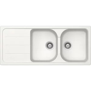 Hafele Quartz Double Bowl Sink with Drainer - Image 2