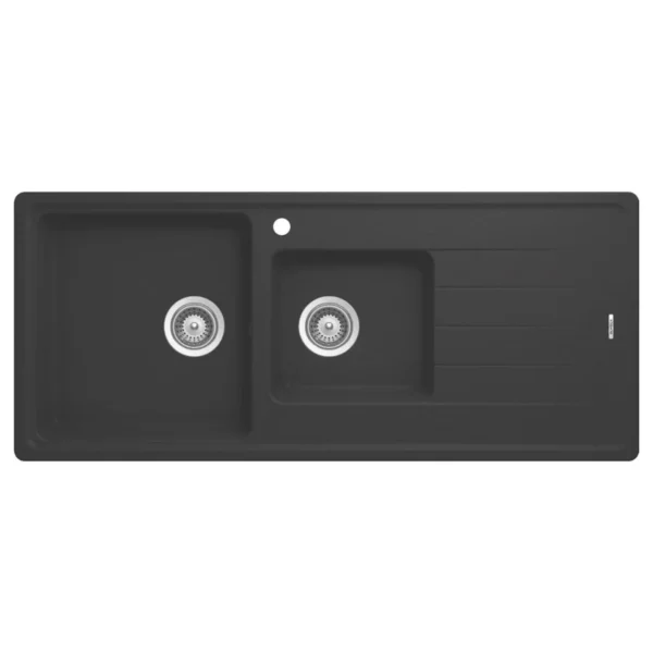 Hafele Quartz 1 & 3/4 Bowl Sink with LH Drainer