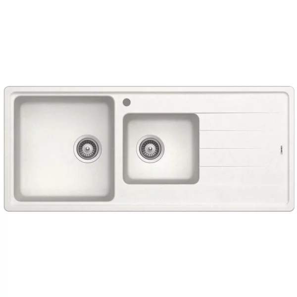 Hafele Quartz 1 & 3/4 Bowl Sink with LH Drainer