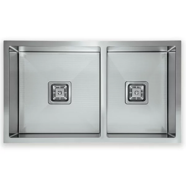 Hafele Squareline 1 & 3/4 Bowl Sink - Linen