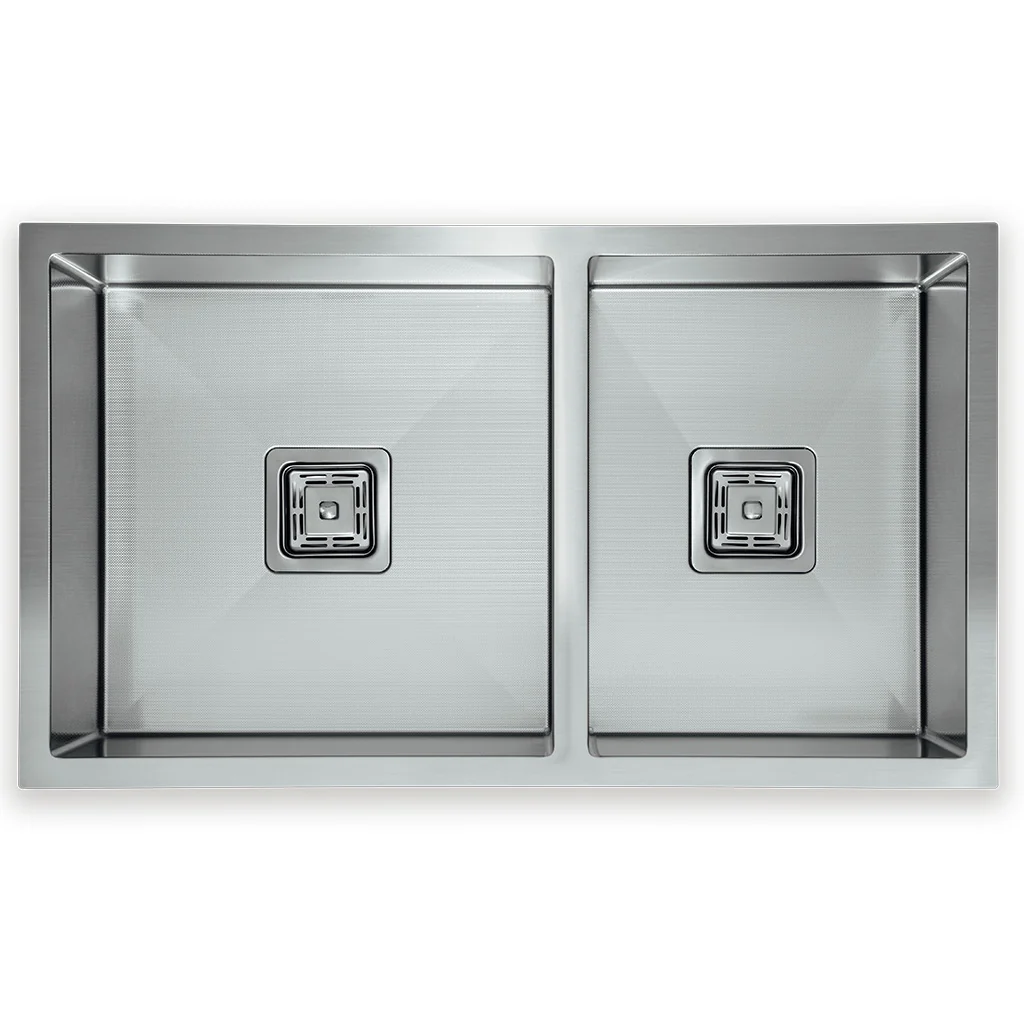 Hafele Squareline 1 & 3/4 Bowl Sink - Linen